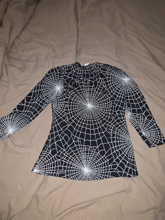 Vixen by Micheline Pitt Tops - Vixen Micheline Pitt Black Spiderweb Bad Girl Top